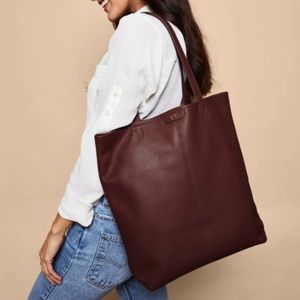 All Leather -  Leatherology Uptown Vertical Tote